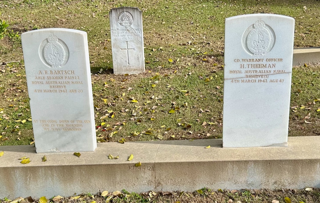 Archibald Bartsch and Henry Theeman's headstones